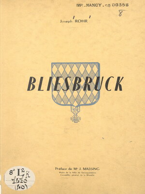 cover image of Bliesbruck